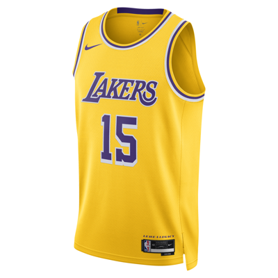 Shop Nike Los Angeles Lakers Icon Edition 2022/23  Men's Dri-fit Nba Swingman Jersey In Yellow