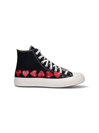 Shop Comme Des Garçons Play "converse Multi Heart Chuck 70" Sneakers In Black  