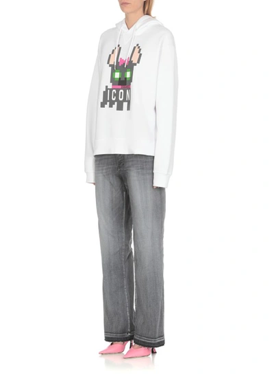 Shop Dsquared2 Icon Hilde Hoodie In White