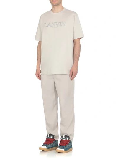 Shop Lanvin Grey Curb T-shirt In White