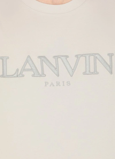 Shop Lanvin Grey Curb T-shirt In White