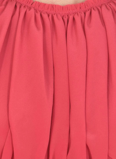 Shop Lanvin Fuchsia Silk Top In Red