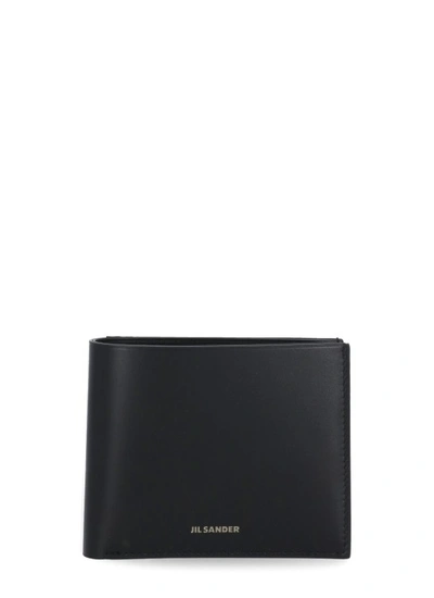 Shop Jil Sander Leather Wallet In Black