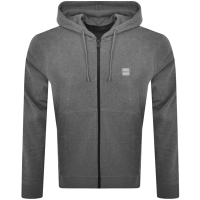 Shop Boss Casual Boss Zetalky Full Zip Hoodie Grey