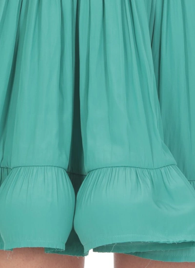 Shop Lanvin Charmeuse Skirt In Blue