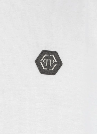 Shop Philipp Plein Hexagon T-shirt In White