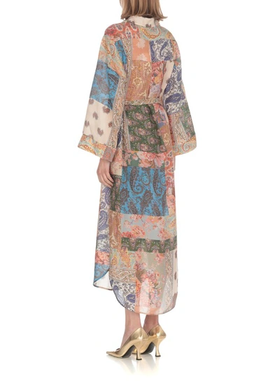 Shop Zimmermann Devi Midi Dress In Multicolor