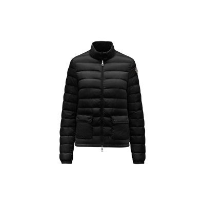 Shop Moncler Collection Lans Short Down Jacket Black