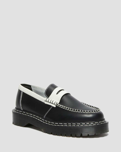 Shop Dr. Martens' Herren Penton Bex Kontrastleder Loafer In Schwarz/weiss/mehrfarbig