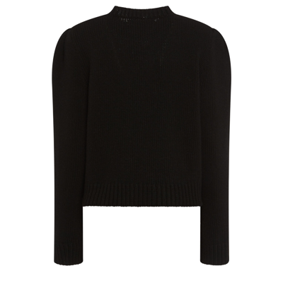 La Doublej Embroidered Lampone Sweater In Black