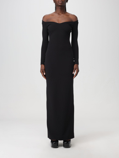 Shop Solace London Tara Long Dress In Black