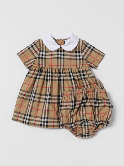 连衣裙 BURBERRY KIDS 儿童 颜色 米色