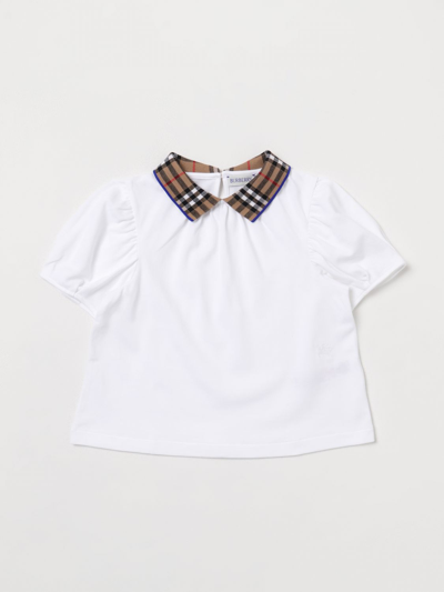 Shop Burberry Polo Shirt Kids  Kids In White