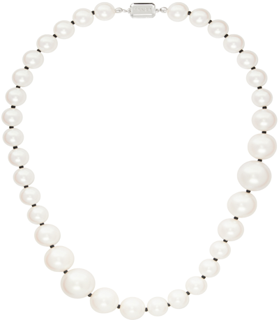 Shop Numbering White #9738 Necklace In Black