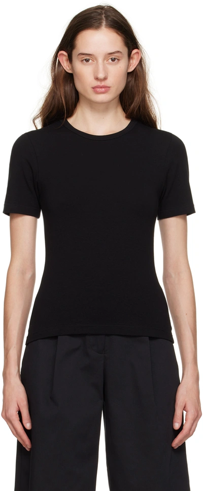 Matteau Black Fitted T-shirt In Black