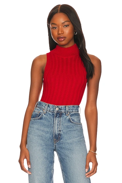 Shop Superdown Montana Knit Top In Red