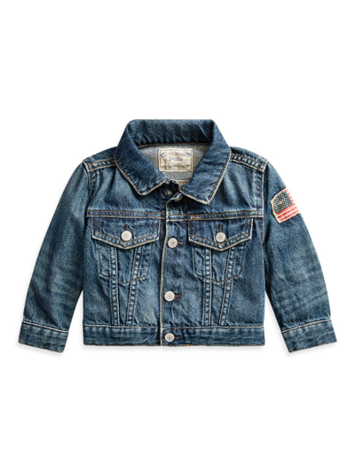 Shop Polo Ralph Lauren Baby Boy's Denim Trucker Jacket In Inwood