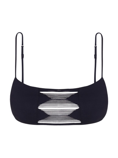 Shop Vix By Paula Hermanny Women's Zoe Eleonor Bikini Top In Black