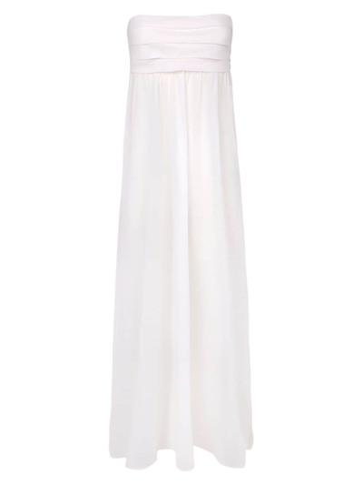 Shop Vix By Paula Hermanny Women's Davina Strapless Maxi Dress In Off White