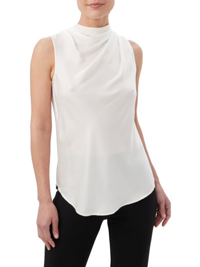 Shop Trina Turk Women's Lenaya Draped Top In Winter White