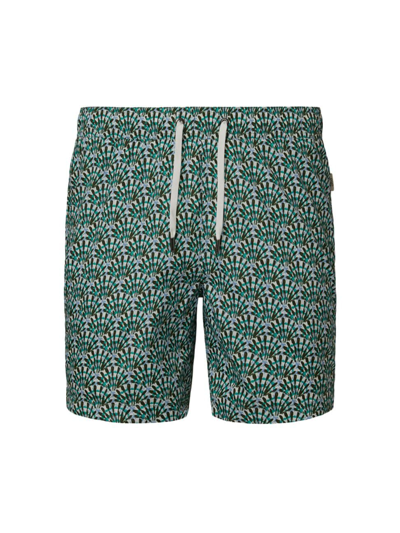 Shop Onia Men's Charles 7-inch Swim Shorts In Green Multi