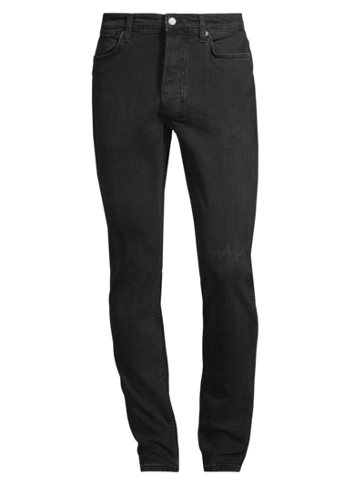 Shop Ksubi Men's Van Winkle Lock-up Five-pocket Jeans In Black