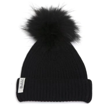 Shop Bobbl Classic Pompom Hat In Black