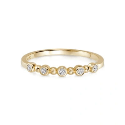 Shop Astley Clarke Solid Gold Iconic Nova Diamond Ring In Yellow