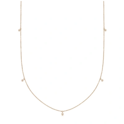 Shop Astley Clarke Solid Gold Diamond Station Necklace In White