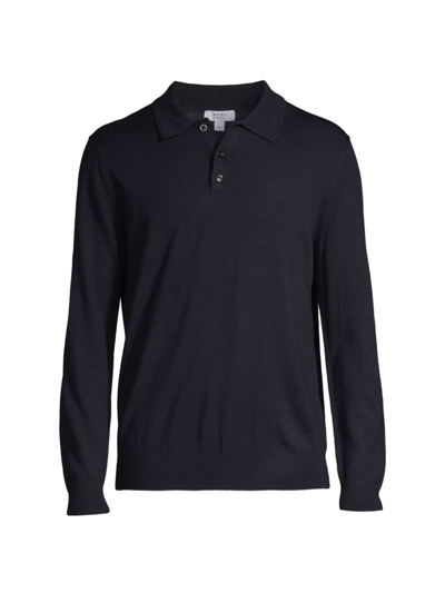 Shop Reiss Men's Trafford Polo Sweater In Navy