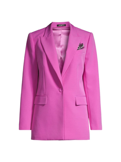 Shop Ungaro Women's Krya Sequin-embellished Jacket In Pink Orchid