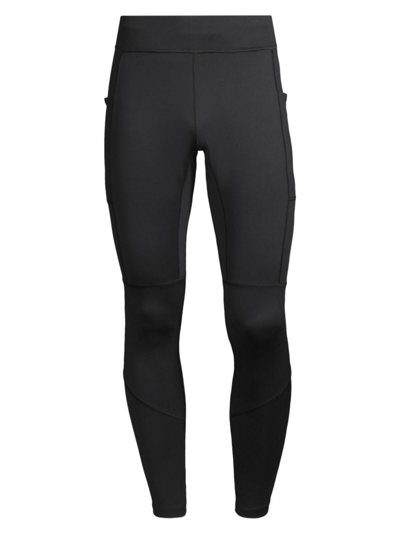 Shop Perfect Moment Men's Sport Stripe Base Layer Pants In Black