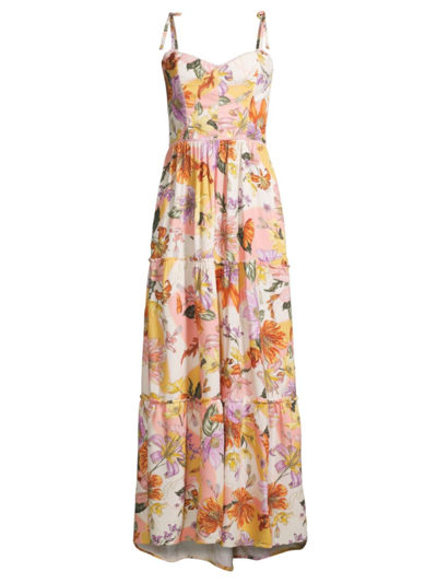 Shop Agua Bendita Women's Suzie Vitreo Floral Maxi Dress In Neutral