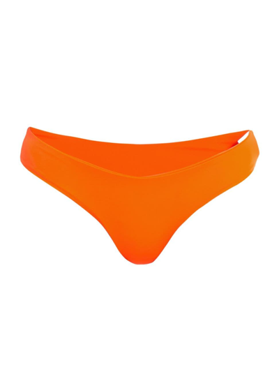 Shop Silvia Tcherassi Women's Fermina Bikini Bottom In Orange