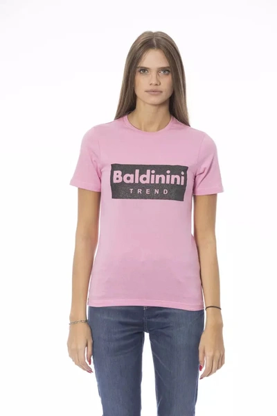 Shop Baldinini Trend Pink Cotton Tops & T-shirt