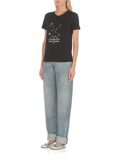 Shop Maison Margiela Cotton T-shirt In Black