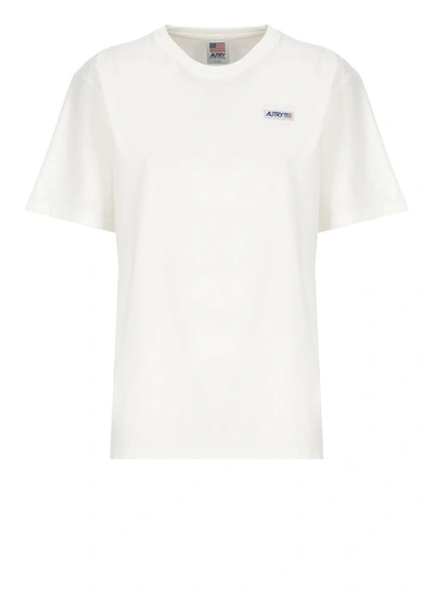 Shop Autry T-shirt With Logo In White