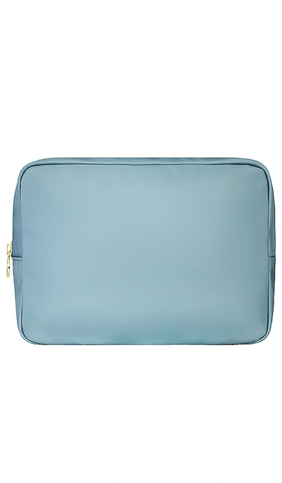 Shop Stoney Clover Lane Large Pouch In Lake Blue