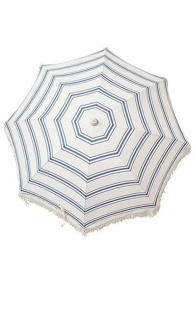 Shop Sunnylife The Resort Luxe Beach Umbrella In Coastal Blue