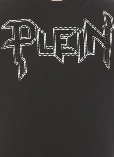 Shop Philipp Plein Chrome T-shirt In Black