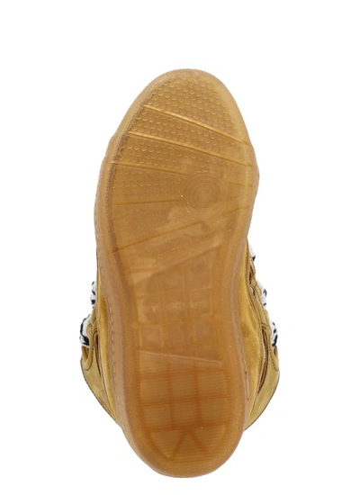 Shop Lanvin Yellow Curb Sneakers