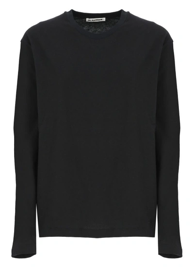 Shop Jil Sander Cotton And Cashmere T-shirt In Black