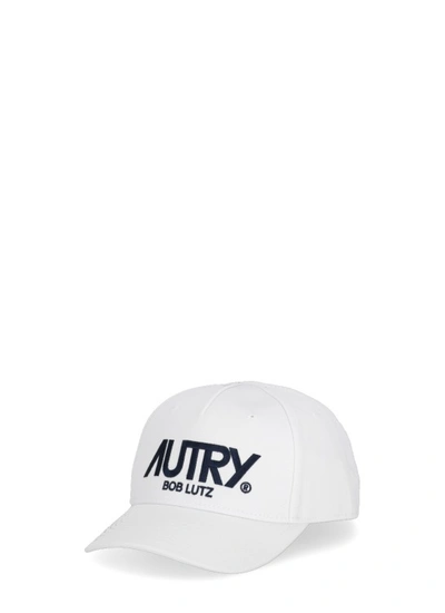 Shop Autry Logoed Baseball Cap In White