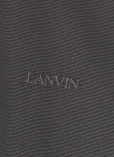 Shop Lanvin Grey Cotton Shirt