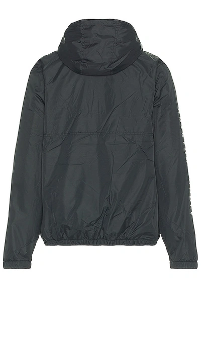 Shop Brixton Claxton Crest Arctic Fleece Lined Hood Jacket In Black