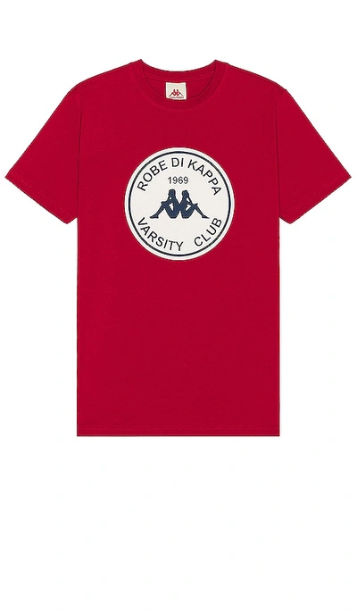 Shop Kappa X Robe Giovani Mano Tee In Red Chily Pepper