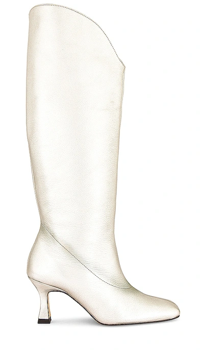 Shop Alohas Billy Boots In Shimmer Silver