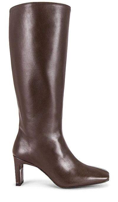 Shop Alohas Isobel Boots In Coffee Brown