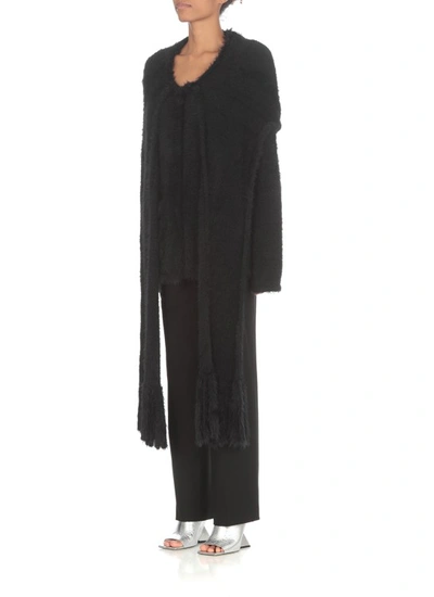 Shop Alberta Ferretti Wool Trousers In Black