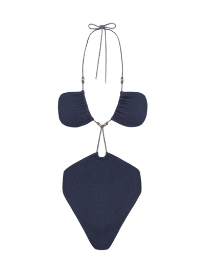 Shop Vix By Paula Hermanny Women's Firenze One-piece Swimsuit In Blue Ocean